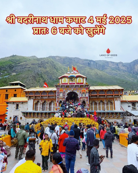 badrinath temple opening date may 6